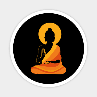 Buddha YingYang Zen Yoga Relax Magnet